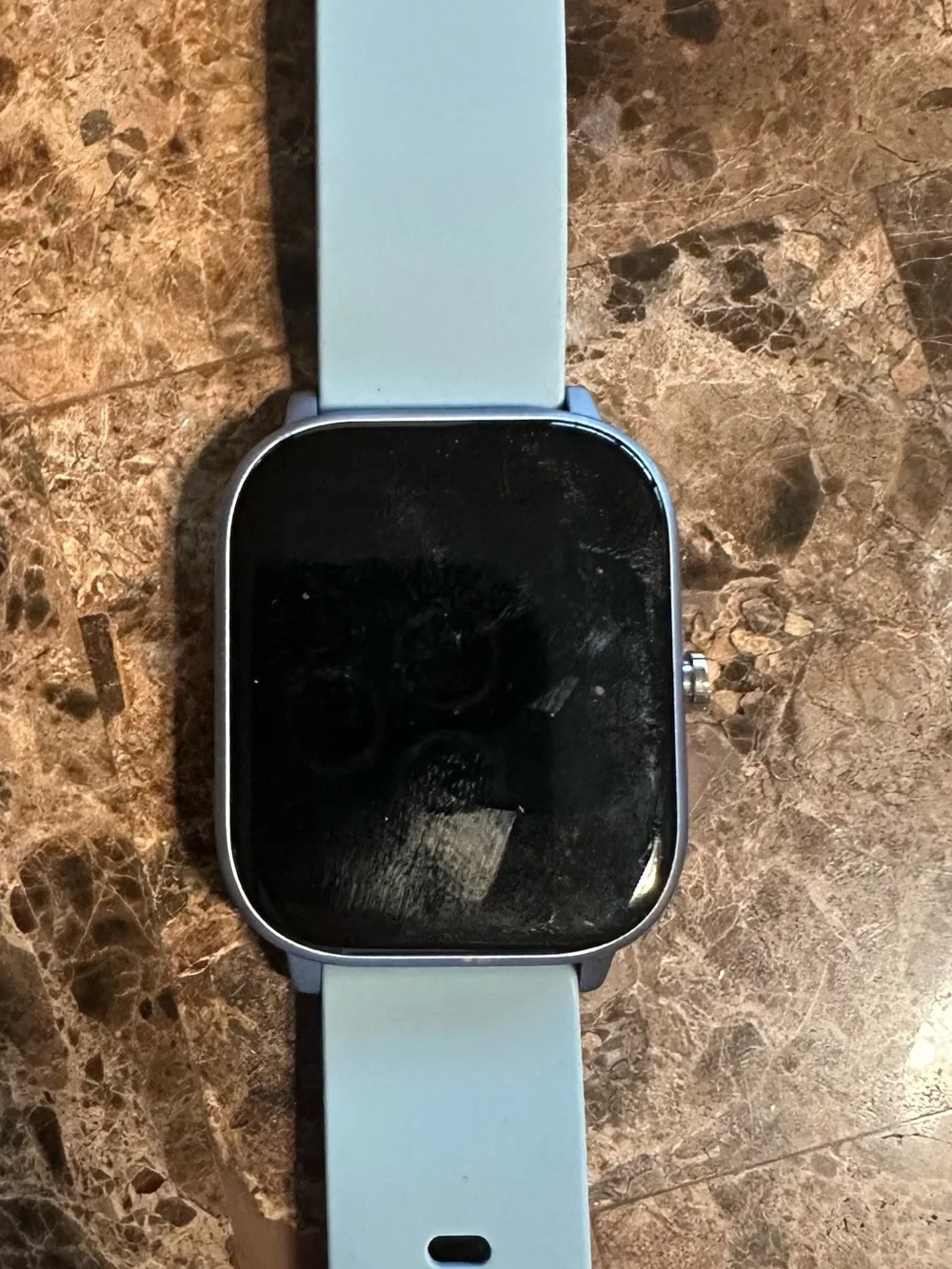 Amazfit GTS 4 Mini smartwatch in Mint Blue